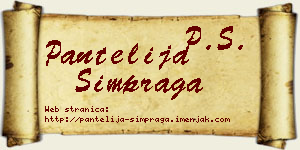 Pantelija Šimpraga vizit kartica